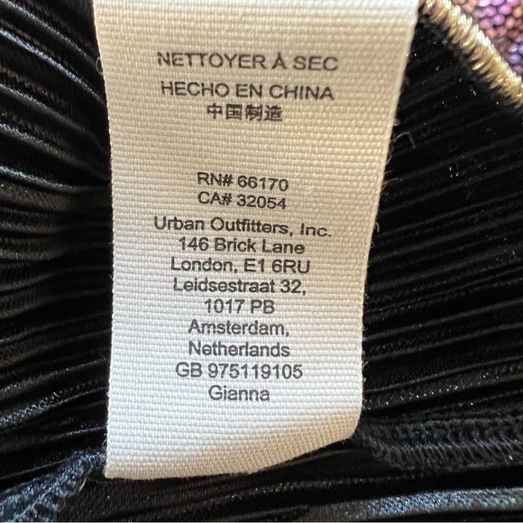 New! Set! Saylor x free people Gianna Top and Skirt metallic nwot 17233 - Picture 14 of 16